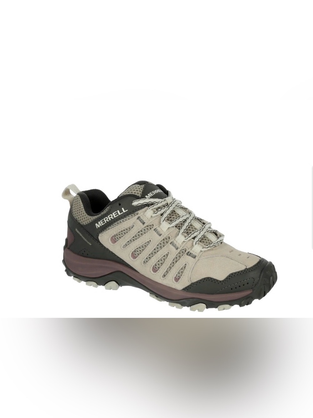 Merrell Beige and Dark Gray Crosslander 3 Trail Running Shoe